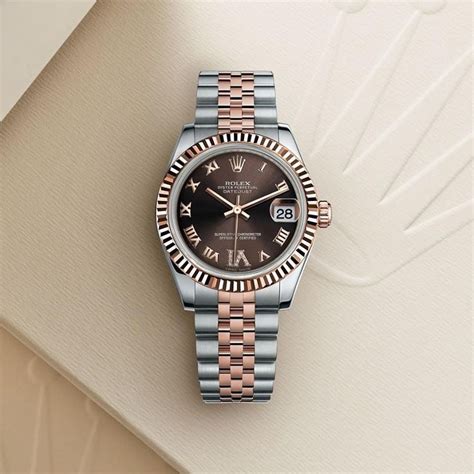 rolex m274384rbr-0003|Rolex Datejust 31 watch: Oystersteel and Everose .